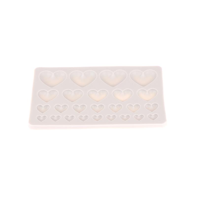 25 Cavity Love Silicone Molds Diy Heart Shaped Cake Mold Pastry Fondant Chocolate Cake Decor Tools Baking Supplies Resin Mould