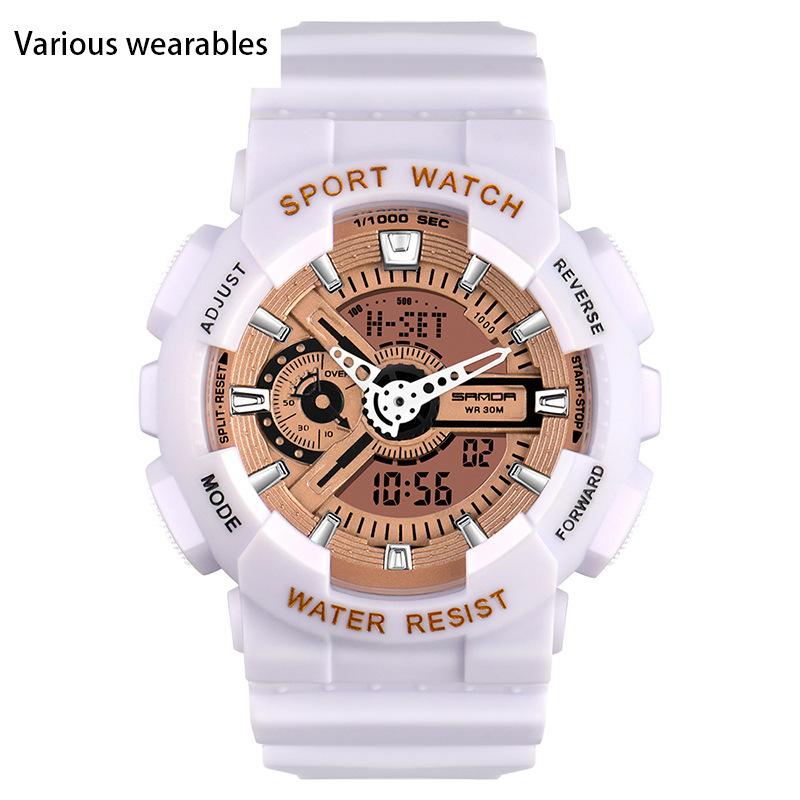 Корейская мода тренд микро бизнес светящиеся электронные спортивные модные студенческие корейские конфеты детские парные часы