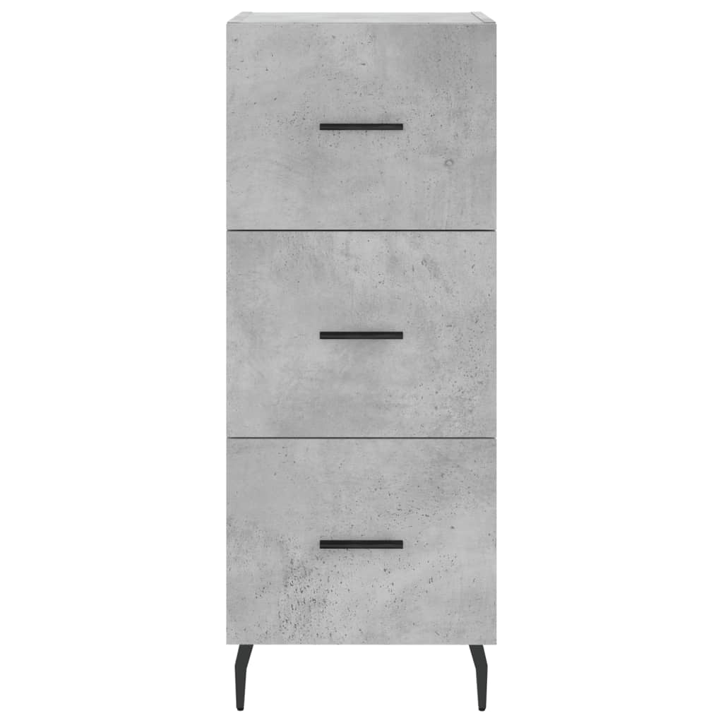 Sideboard Concrete Grey 34.5 x 34 x 90 cm Engineered Wood