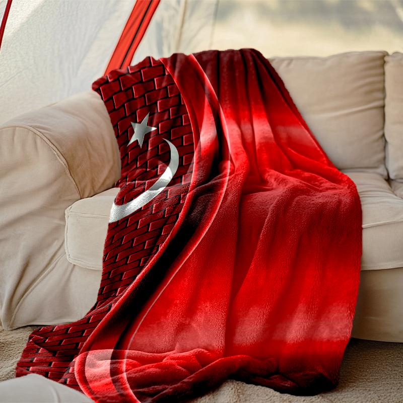 Soft Galatasaray SK Blanket Perfect for Snuggling Up on the Sofa, Ideal for Cozying Up in the Bedroom