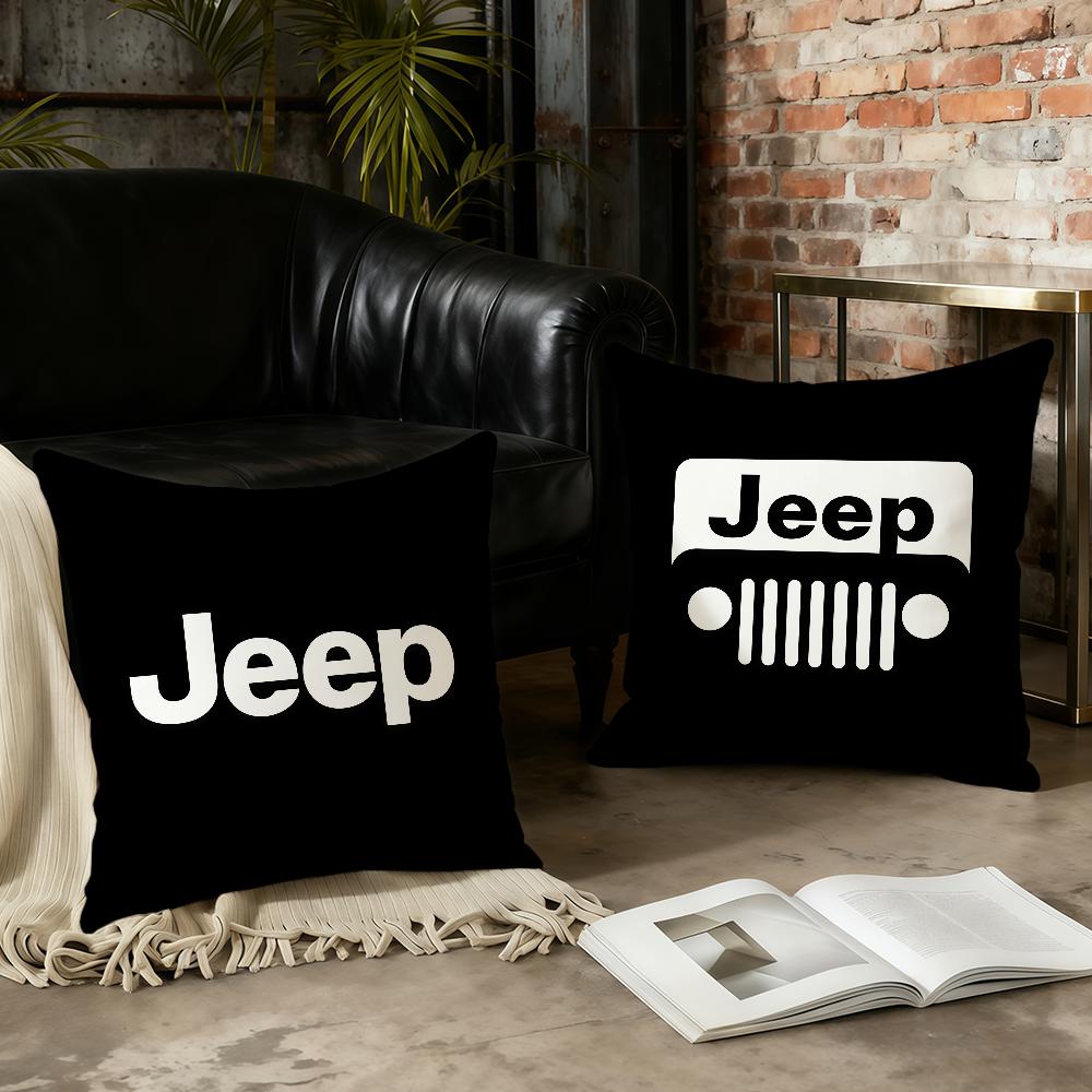 J-Jeep-ES Логотип Крутая Подушка для Автомобиля Наволочка для Дома и Офиса Удобная Нордическая Простота Хит с Молнией Наволочка