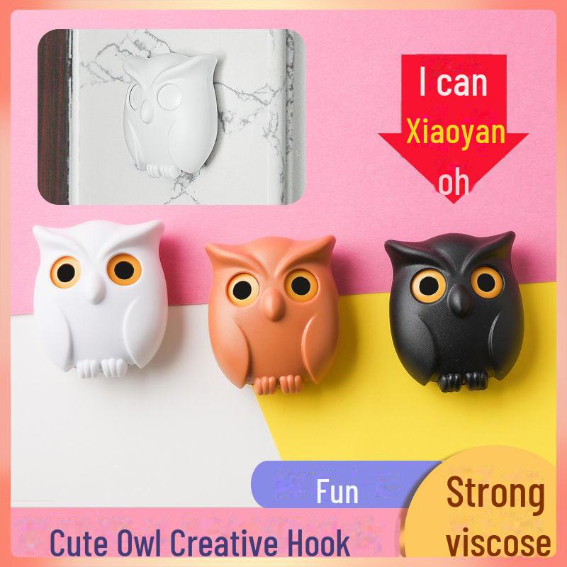 Магнитный держатель для ключей «Сова» — настенный крючок без прокола для входа