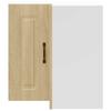 Kalmar Corner Wall Mounted Kitchen Cabinet Sonoma Oak Wood Based Panel