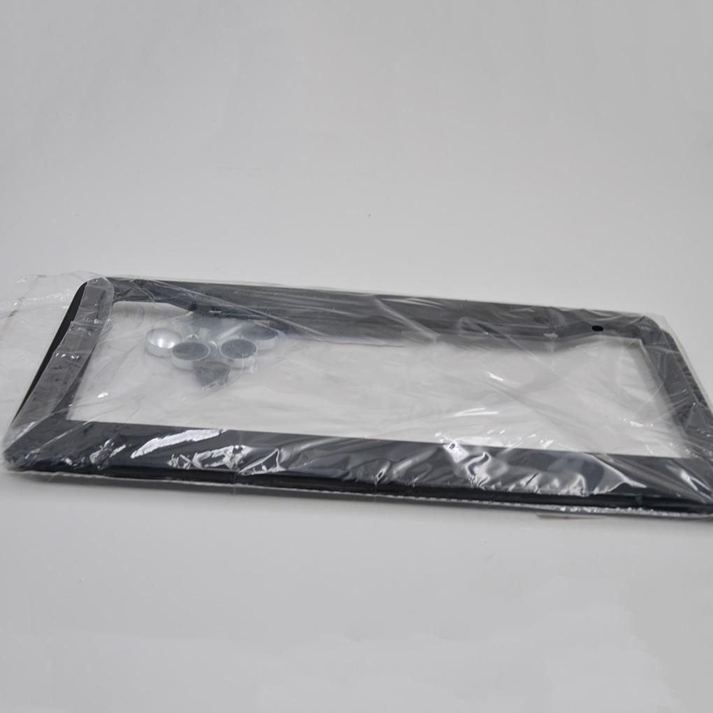 2 шт. Рамка номерного знака автомобиля из нержавеющей стали, универсальный держатель черного номерного знака автомобиля