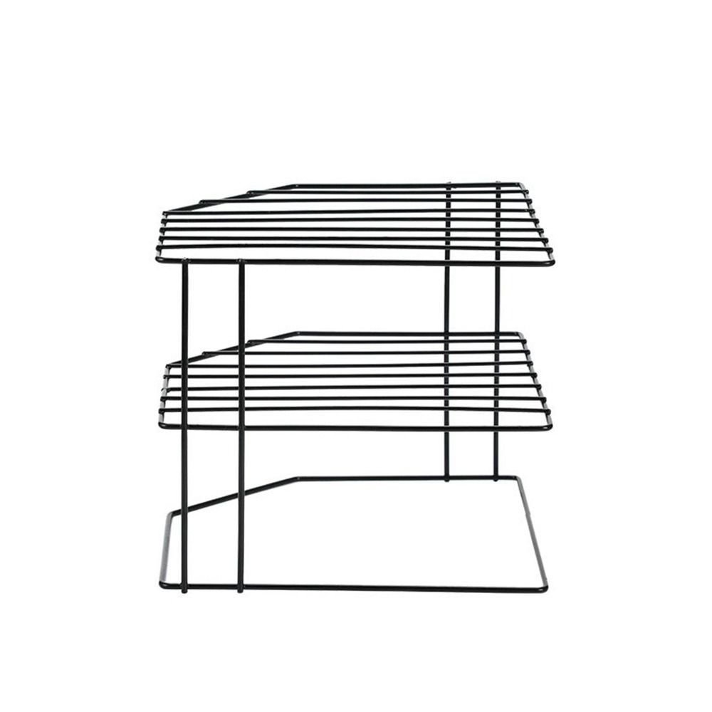 Портативный железный угловой стеллаж для приправ, черный/белый, не перфорированный, органайзер для мелочей, съемный столик для хранения раковины