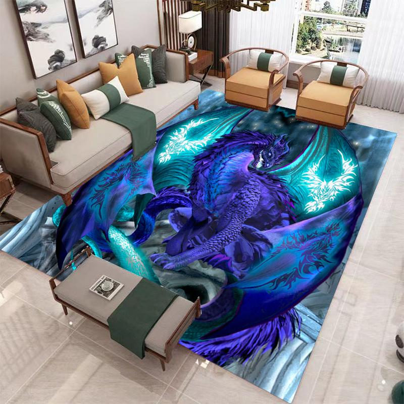 Ковер с драконом, детские ковры, коврики для гостиной, чайного стола, коврик для спальни, моющиеся напольные коврики, бытовой коврик, коврик с драконом, ковер