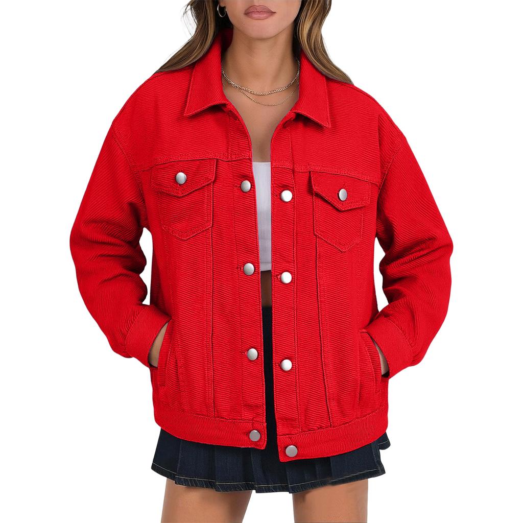 Стильная женская джинсовая куртка, повседневная и универсальная, в расслабленном стиле бойфренда.