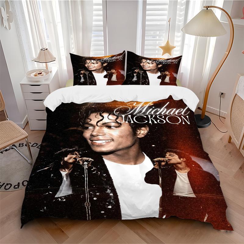 3Pcs Michael Jackson'S Legacy Bedding Sets For All Sizes New 3D Printed Bed Cover Comforter Duvet Cover Pillowcase Bedroom Decoration