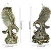 Animal Eagle Statue Solid Brass Eagle Ornaments Realistic Simulation Eagle Wings Ornaments  Bedroom