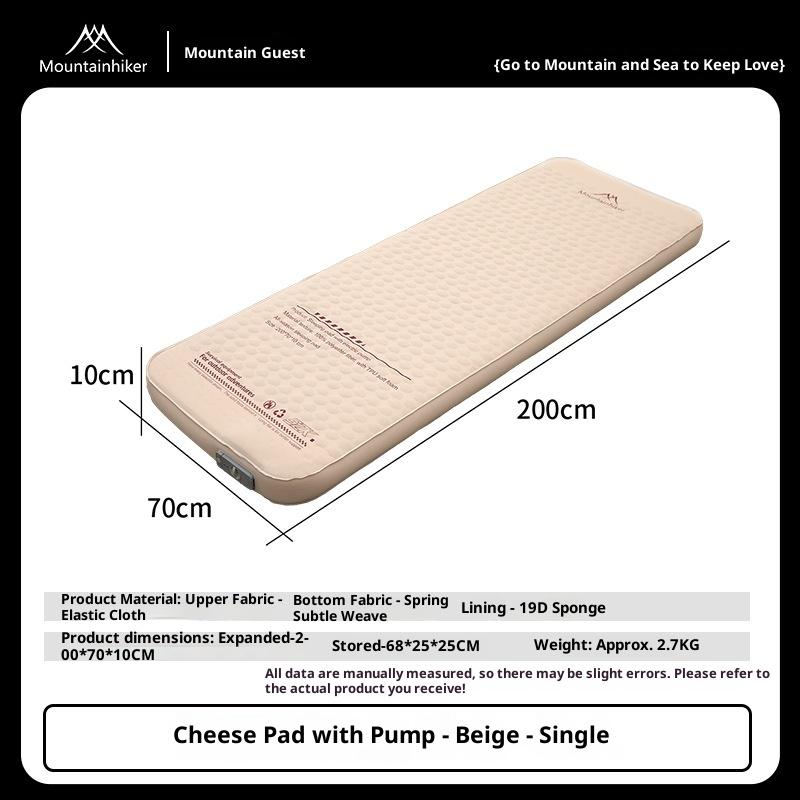 MOUNTAINHIKER Inflatable Mattress Upgrade Edition 10CM High Comes with Storage Bag Portable Camping Sleeping Pad Mat