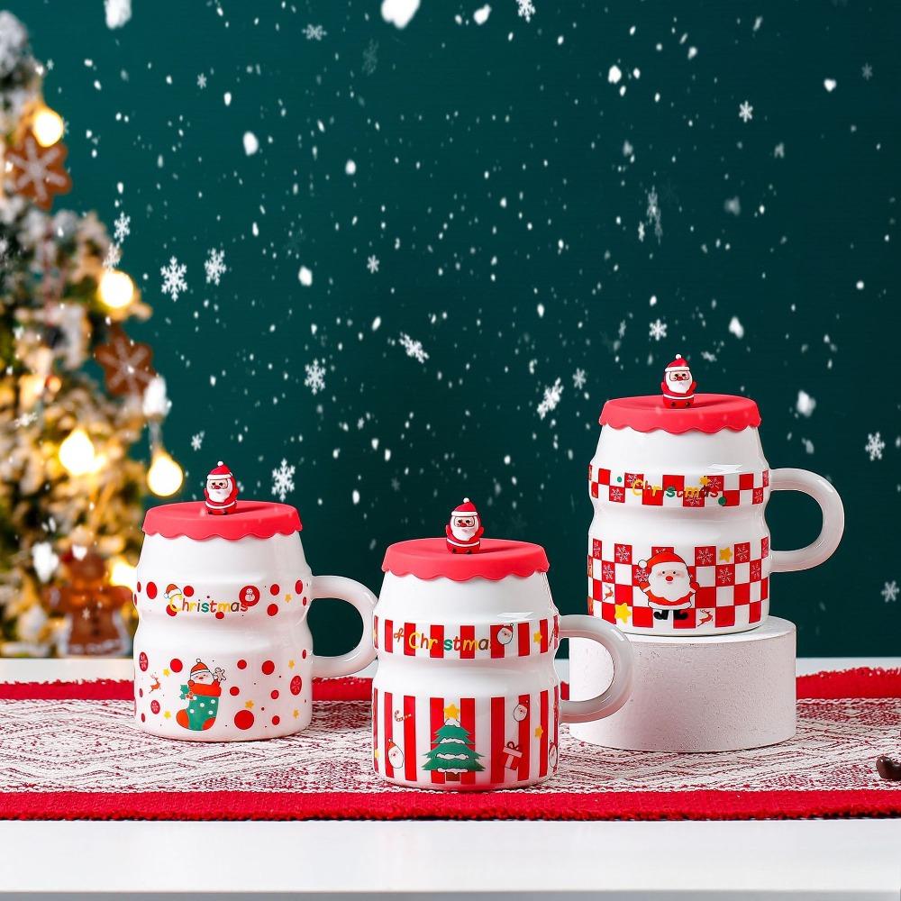 Creative Christmas Ceramic Cup Santa Claus Cartoon Cup High Precision Mug Gift Water Cup