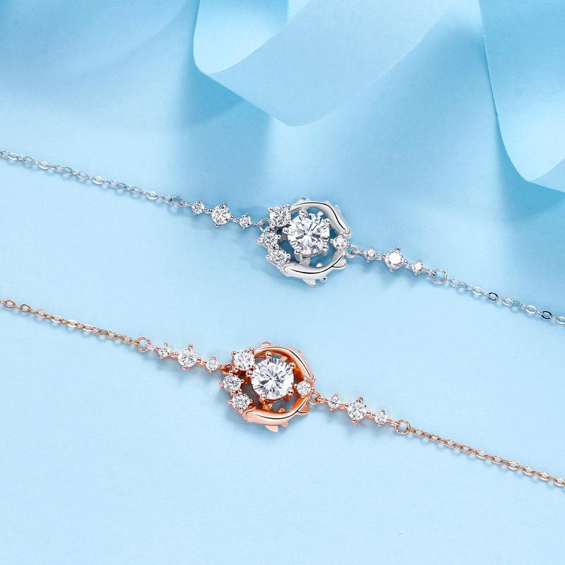 Women's Bracelet Women's High-end Sense Original Fish You Accompany Fashion Personalized Bracelet Bracelet Bracelet Jewelry Ins