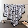 Satin Imitation Silk Printing Large Square Scarf Silk Scarf Shawl Versatile Foreign Style Headscarf Neck Protection Scarf