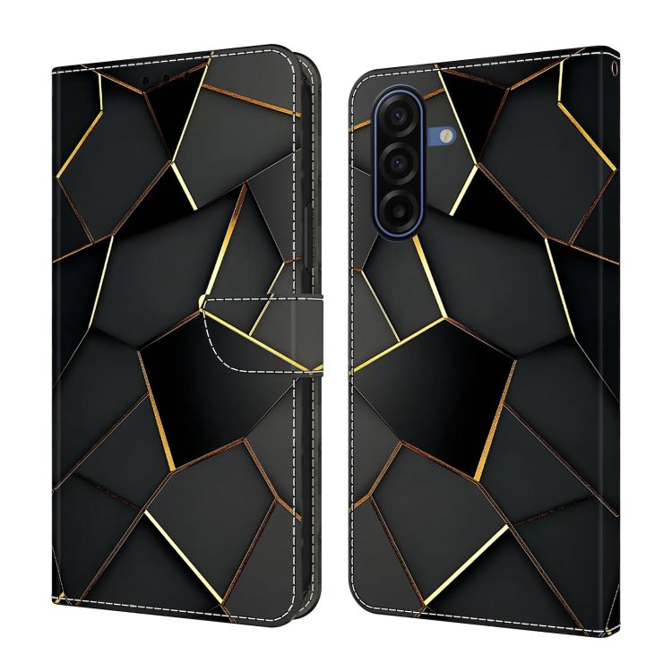 Кошелек-чехол для телефона из веганской кожи с рисунком под кристалл для Samsung Galaxy A37 5G, PU+TPU, слот для карт, подставка, защита от царапин и выцветания