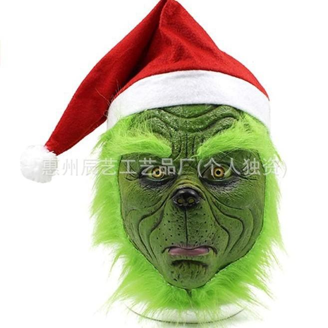 Christmas clothing The Grinch costume, featuring the quirky and mischievous character Green Monster Mask The Green Grinch
