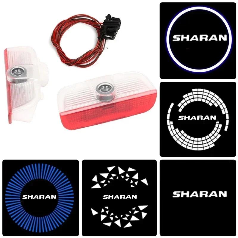 ADMVN1 2PCS Car Door Welcome Projector Light LED Ghost Shadow Lamp for Volkswagen VW Sharan Emblem 2012 2013 2014 2015 Accessories