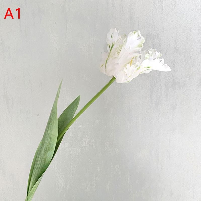 1 шт. Износостойкий 68 см Изысканное исполнение Длинный стебель 3D Тюльпан-попугай Искусственный цветок для дома