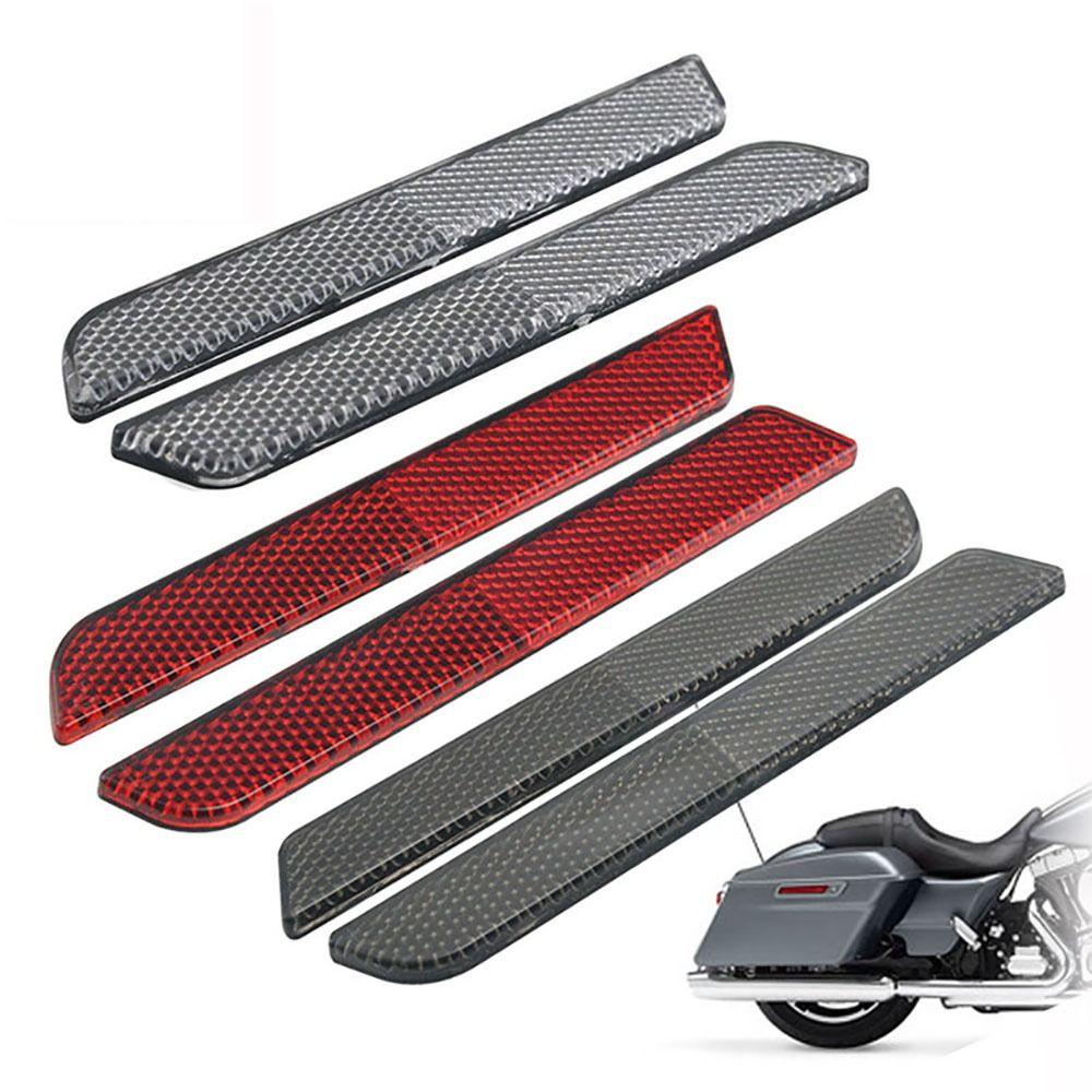 Universal For Harley Replacement Parts Visibility headlights Saddle Bag Cover Motorcycle Reflectors