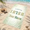 Fighting Irish Custom Name Beach towels also serve as bath towels summer essential a musthave for the outdoors the beach and the pool