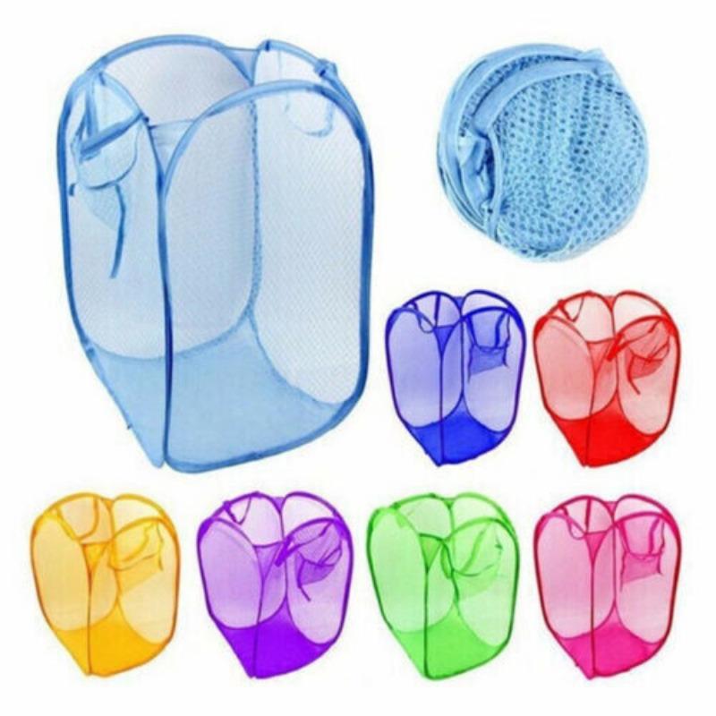 Складная сумка для белья, всплывающая корзина для стирки, сетчатая корзина для хранения, Великобритания