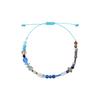 WELLBEING EXPRESS Blue Beads Macrame Bracelet