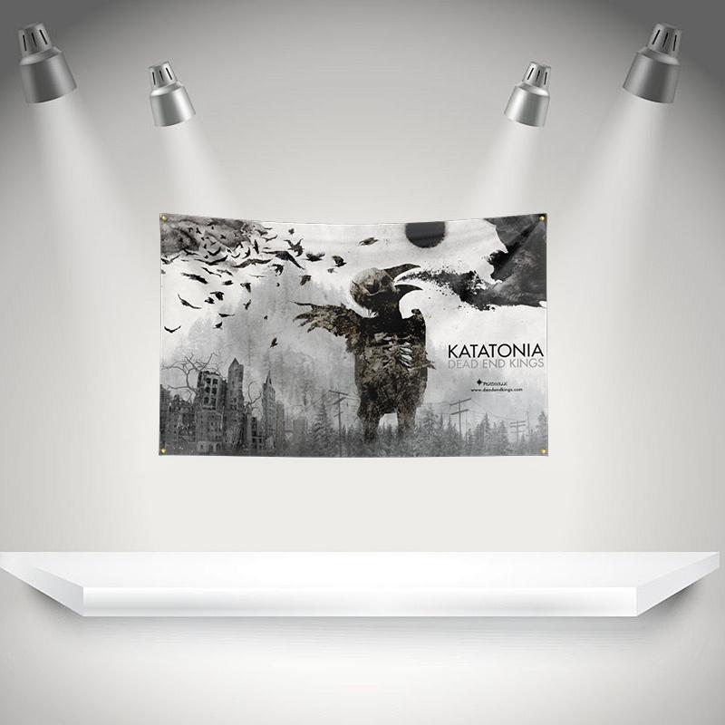 K-Katatonias Флаг Рок-музыкальная группа Баннер HD Печать Гобелен Выставка, Фанаты музыкальной группы, Декор гаража