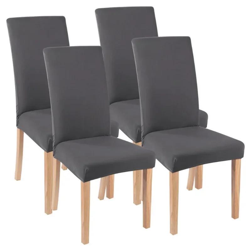 Stretch Spandex Chair Covers Adjustable Elastic Slipcovers for Kitchen Dining Room Wedding Banquet Home Decor