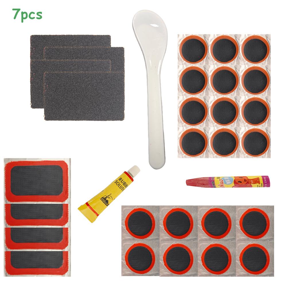 Mountain Bike Tire Repair Kit  Bicycle Puncture Repair Set with Glue, Patches, Tire Levers  Cycling Maintenance Tools