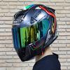 JIEKAI Electric Car Helmet Men's And Women's Full Helmet Double Lens Anti Fog Motorcycle Personality Cool Safety Helmet