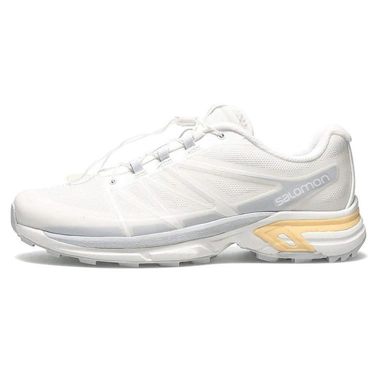 SALOMON XT Wings 2 Тканевая Амортизация Нескользящая Износостойкая Поддержка Низкие Повседневная Обувь Унисекс Белый 413135