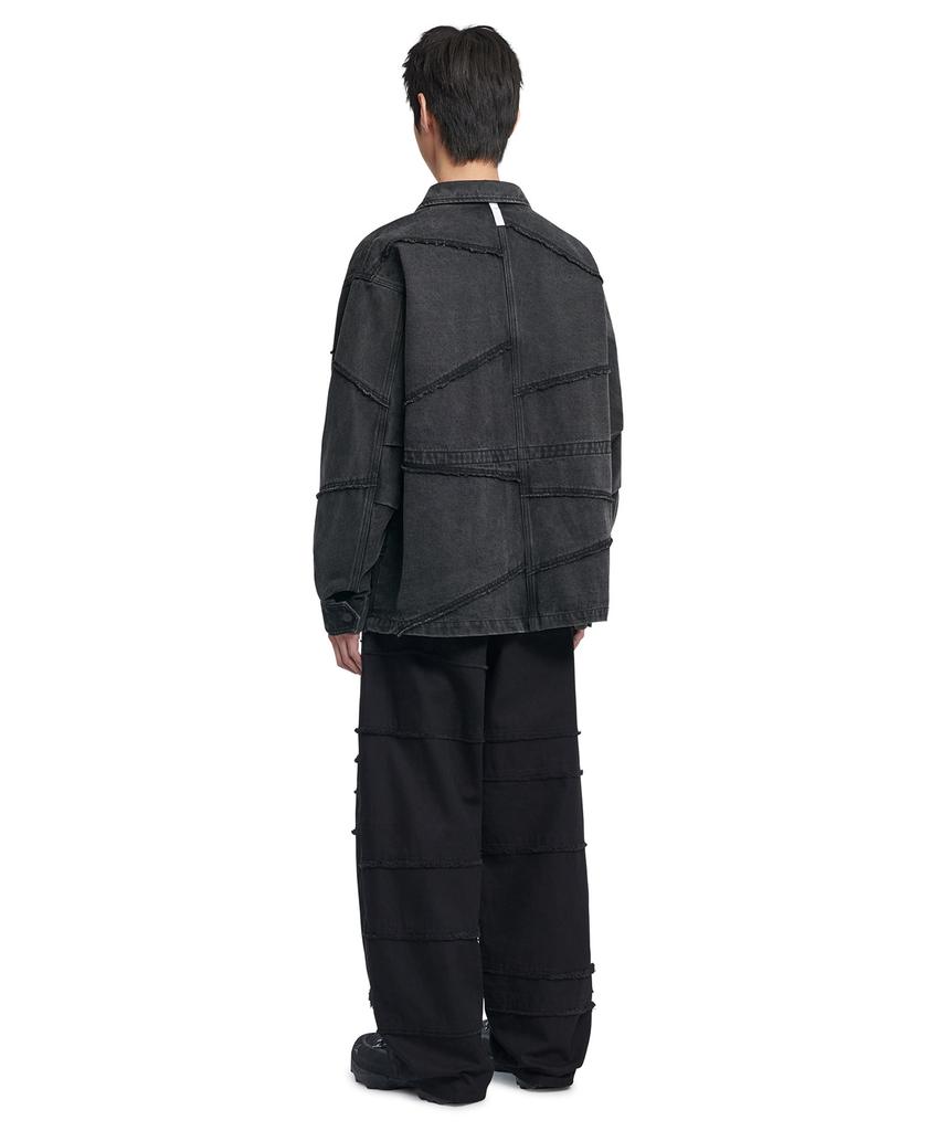 Джинсовая куртка BDU Nomanual R.C - Стирка Черный