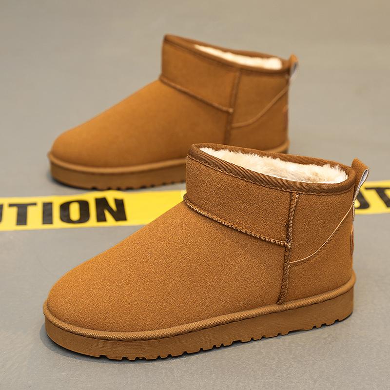 Мужские ботинки зимние высококачественные нескользящие ботинки флисовые для сохранения тепла ботинки 2024 новые мужские зимние ботинки уличные водонепроницаемые зимние ботинки