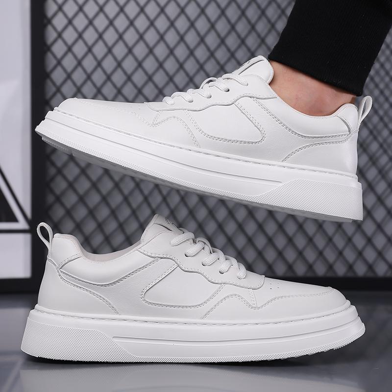 Fashion New Arrival Men Vulcanize Shoe Soft Leather Sneakers Personality Male Skateboard Footwear Versatile Tenis Masculino Casual Shoes