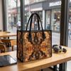 Fashion Marble Pattern Tote Bag Casual Large Capacity Shoulder Handbag for Daily Use