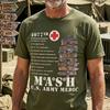 Vintage Mash Us Army Medic Tribute Tee Military 4077 Tshirt For Veterans Gift Lightweight 100 Nostalgic Tv Show Fan Art Design