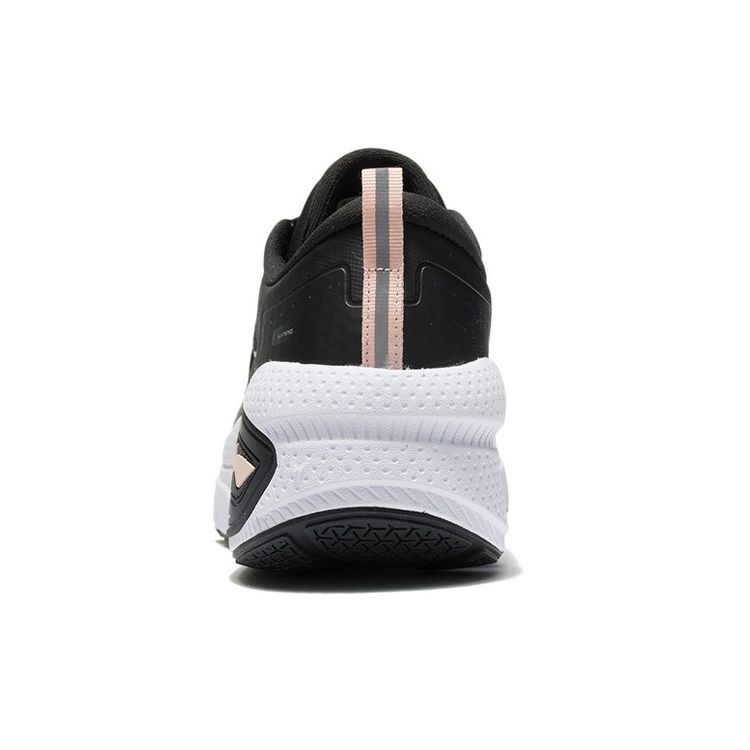 Li-Ning Светоотражающие модные амортизирующие нескользящие износостойкие водонепроницаемые низкие повседневные туфли женские кроссовки черные розовые AGLR332-1