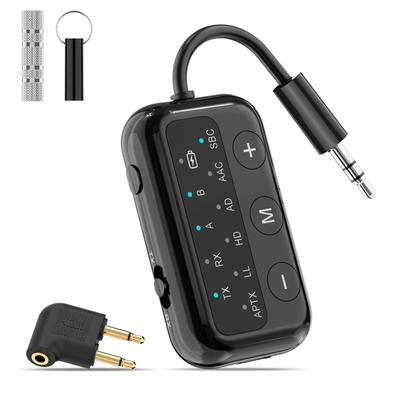 1Mii Bluetooth-передатчик для 2-в-1 AUX аудиоприемника Подключение 2 устройств Поддержка aptX LL Низкая задержка Звук Hi-Fi Сопряжение для воспроизведения музыки, игр