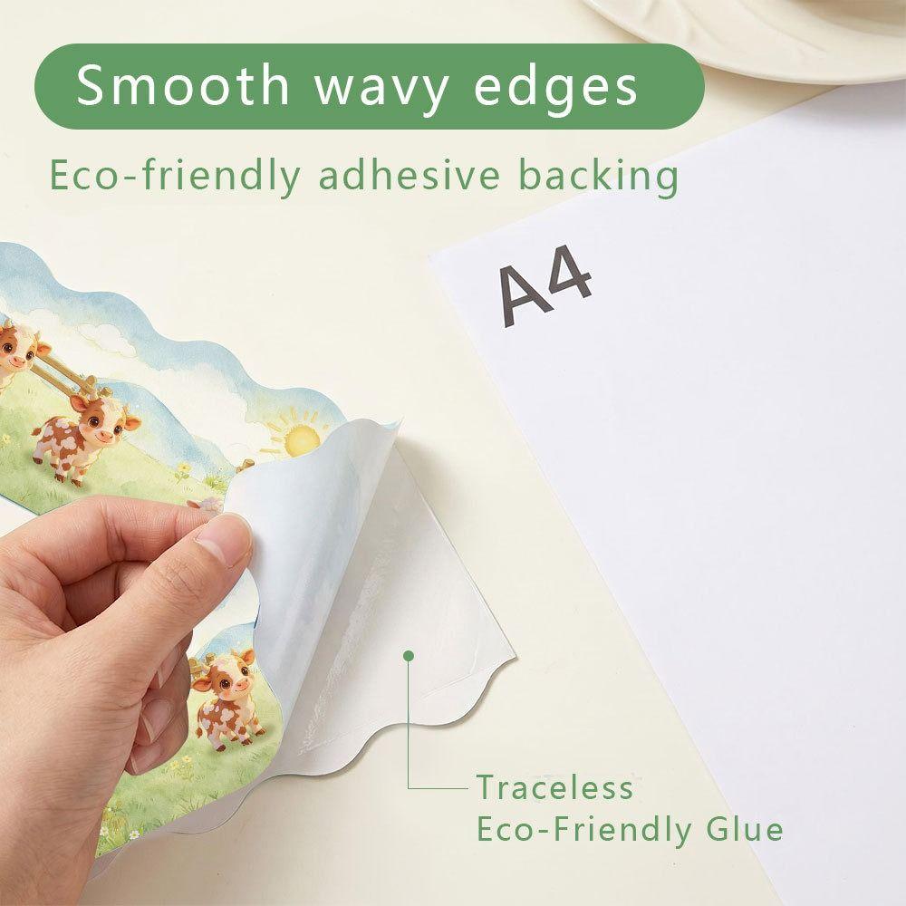 10m/Roll Border Trim Roll Ocean/Sheep Decorative Board Border Sticker Chalkboard Decorating
