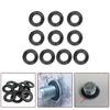 10Pcs Car Engine Oil Drain Plug Gaskets Washer Black Rubber Replacement Screw Washers Sealing Gasket for GM 12616850 3536966