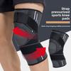 Эластичные компрессионные спортивные наколенники с двойным ремешком, вязаные дышащие для бега, баскетбола, прыжков со скакалкой, езды на велосипеде, защиты коленной чашечки, защита для ног