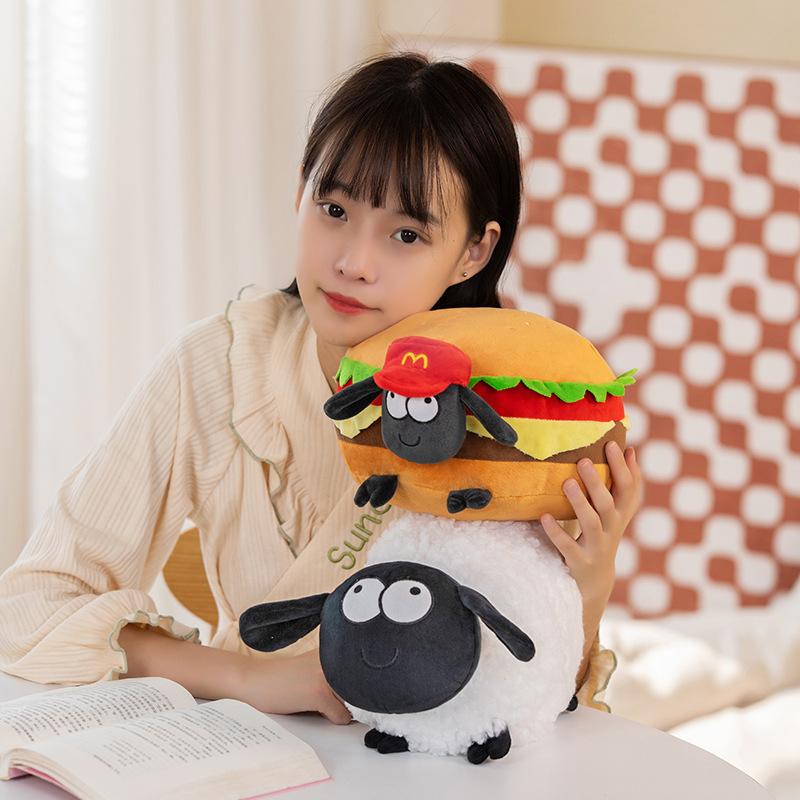 Плюшевая игрушка-подушка Барашек Рождественский Подарок на День Рождения Ребенку День Святого Валентина