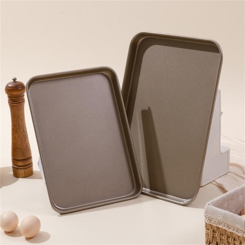 Жаропрочный Ресторанный Углеродистая сталь Противень для выпечки Антипригарный слой Прямоугольная кулинарная тарелка Сковорода Лист для печенья Для высокотемпературной духовки