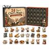 Holiday Gift for Kids 2026 Career Advent Calendar, 24-Day Countdown Box with Mini Occupation Retro Set Figures, Community Helper Ornament Set,