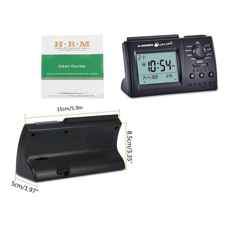 Азан Будильник Настольные Часы Исламские Цифровые Часы Мусульманский Азан Будильник Настольные Часы для Всех Молитв bla Направление Главная Церковь