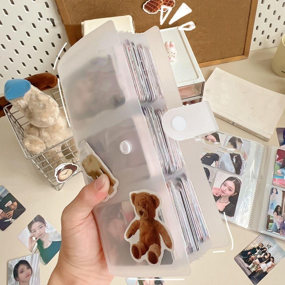 Plastic Photo Album 3/4/5/6/7inch Star Card Holder Simple Photo Card Album Train Ticket