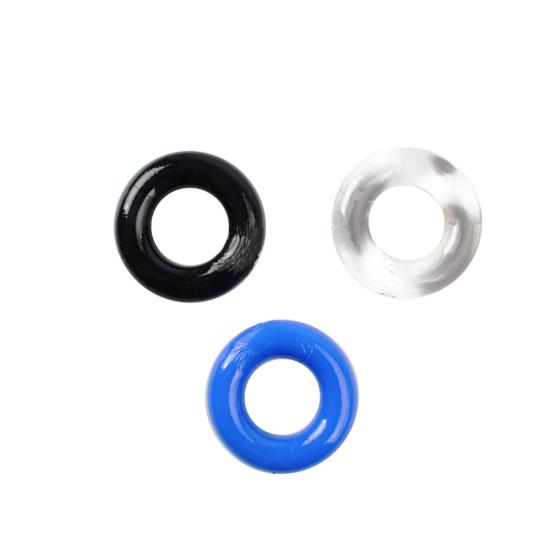 3Pcs Silicone Male Enhancement Stay Hard Prolong Sex Ejaculation Penis Cock Ring