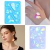 Holographic Resin Silicone Mold DIY Triangle Earrings Keychain Pendant Mould Light and Shadow Crystal Epoxy Molds Crafts