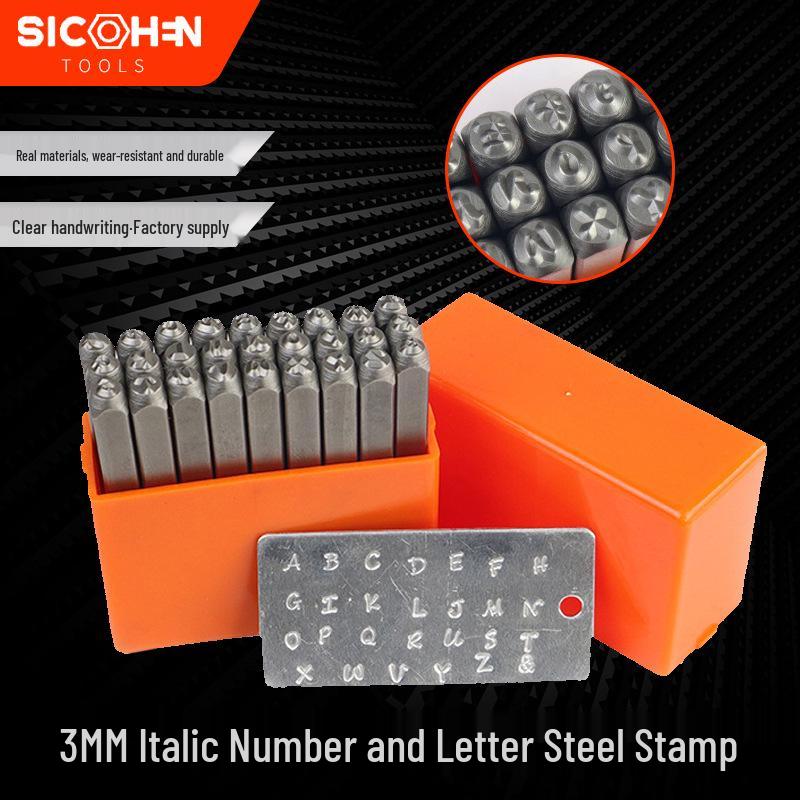 Набор стальных штампов для художественного шрифта, 27 шт.: Буква, Цифровой пуансон, Сделай сам зубило и гравировальные инструменты