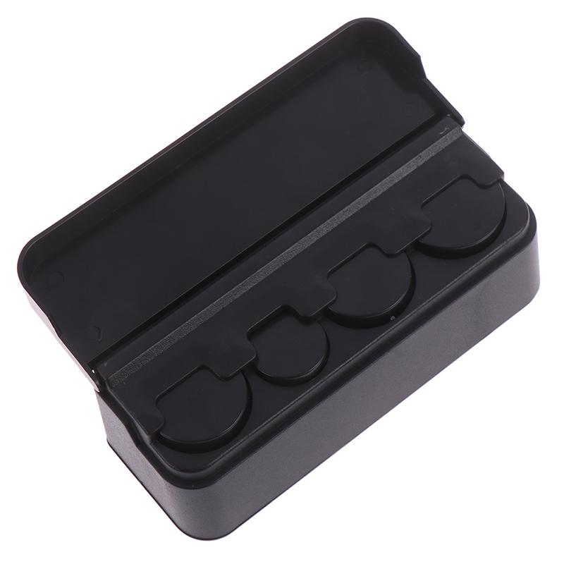 Car Black Coin Case Loose Change Storage Box Small Money Wallet Holder Organizer