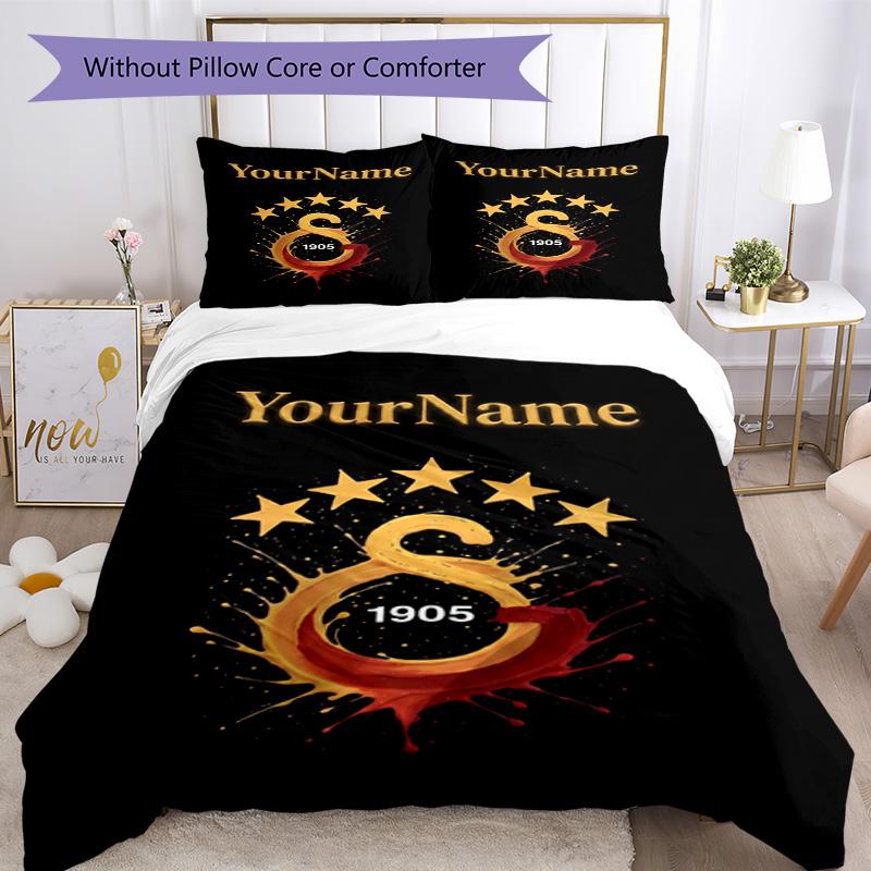 Galatasaray 392 Customize your name Bedding Set Breathable Duvet Cover with Pillowcases Home Decoration Birthday Gift